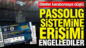 Biletler karaborsaya düştü: Passolig sistemine erişimi engellediler