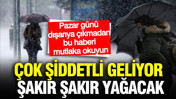 Meteoroloji saat vererek uyardı: &Ccedil;ok şiddetli sağanak ve kar geliyor