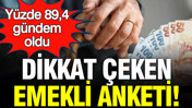 Emekli anketi Forum Enstitüsü’nden: Yüzde 89,4 gündem oldu