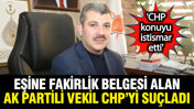 Eşine fakirlik belgesi alan AK Partili H&uuml;seyin Altınsoy CHP'yi su&ccedil;ladı
