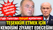 Fatih Terim'den dikkat çeken Bahçeli açıklaması: Adana'da müze yapılması talimatını vermişti