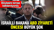 İsrailli bakana ABD ziyareti öncesi büyük şok: Böylesini kimse beklemiyordu
