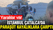 İstanbul'da korkun&ccedil; kaza: Paraş&uuml;t kayalıklara &ccedil;arptı: Yaralılar var