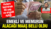 Kıdem tazminatı, engelli aylığı, 65 yaş maaşı değişti: Memur ve memur emeklisinin zamlı maaşı ortaya çıktı