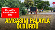 Kocaeli'de kan donduran olay: Amcasını palayla öldürdü