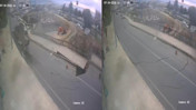 Rize'de yurt inşaatı yanındaki yol çöktü: 2 bina tahliye edildi