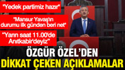 Özgür Özel’den Mansur Yavaş açıklaması: Yeni Parti’ye geçecek mi?