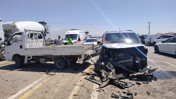 Aksaray'da üç aracın karıştığı zincirleme trafik kazasında 5 kişi yaralandı