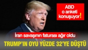 İran savaşı pahalıya mal oldu: Trump'ın son ankette oyu yüzde 32 ye düştü