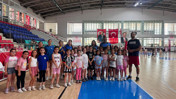 Toplum destekli polislerden minik sporculara güvenlik ve 112 bilgilendirmesi