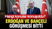 Erdoğan ve Bahçeli görüşmesi bitti: Masada hangi konular vardı?