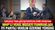 Çerçeve Yasa görüşmelerinde pislik tartışması: MHP'li vekil masayı yumrukladı, İYİ Partili vekilin üzerine yürüdü
