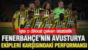 Fenerbahçe'nin, Avusturya ekipleri karşısındaki performansı: İşte o dikkat çeken istatistik