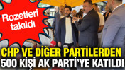 İzmir'de CHP ve diğer partilerden 500 kişi AKP'ye katıldı: Rozetleri takıldı