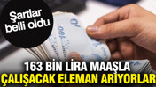 163 bin lira maaşla çalışacak eleman arıyorlar: Şartlar belli oldu