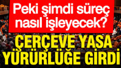 Çerçeve Yasa Resmi Gazete'de yayımlandı: Peki şimdi süreç nasıl işleyecek?