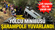 Sivas’ta feci kaza: Yolcu minibüsü şarampole yuvarlandı, çok sayıda ölü ve yaralı var