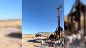Siirt Kurtalan'da demiryolu şantiyesinde iş makinesi yangını