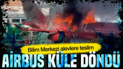 Bilim Merkezi alevlere teslim: Çayırova’da Airbus A340 yangın