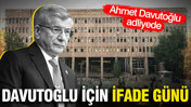 Ahmet Davutoğlu Cumhurbaşkanına hakaret soruşturması kapsamında ifade veriyor