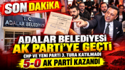 Adalar Belediyesi AK Parti'ye geçti: 2 üyesi bulunan AK Parti'ye 5 oy çıktı