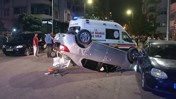 Mesaiden çıktı, evine giderken kaza yaptı: Polis memuru yaralandı