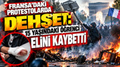 Fransa'daki protestolarda dehşet: 15 yaşındaki öğrenci elini kaybetti