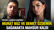 Murat Boz ve Demet &Ouml;zdemir sağanakta mahsur kaldı: Yardım &ccedil;ağrısı yaptılar