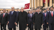 Siyasi parti liderleri ve Erdoğan Ata'nın huzurunda: "Türkiye Yüzyılı" mesajı: Milli davamızdır