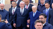 Anıtkabir'de Bahçeli'nin koluna giren Dervişoğlu: İzaha muhtaç bir durum yok