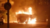 Ankara'da park halindeki kamyonet küle döndü!