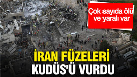 İran füzeleri Kudüs'ü vurdu