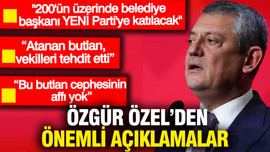 Özgür Özel'den önemli açıklamalar: 200'ün üzerinde belediye YENİ Parti'ye katılacak