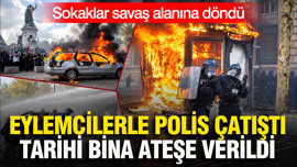 Fransa'da sokaklar savaş alanına döndü: 1200 kişi gözaltına alındı 150 polis yaralandı