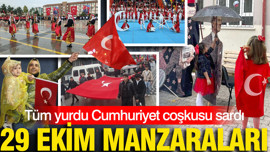 29 Ekim manzaraları: Tüm yurdu Cumhuriyet coşkusu sardı