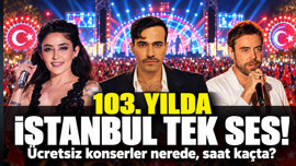 İstanbul’da bu akşam 29 Ekim coşkusu: Simge, Edis, Livaneli sahnede, ulaşım ücretsiz