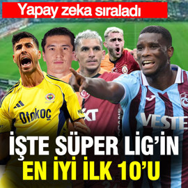 Yapay zekaya göre Süper Lig 2025/26 ilk yarısının en iyi 10 futbolcusu