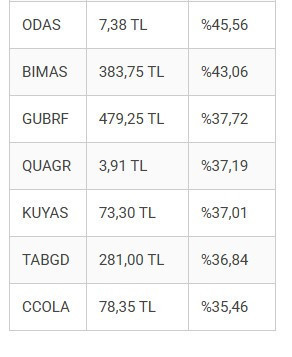 Enflasyonu katlayan 21 hisse: Borsada yüzde 650’ye varan rekor getiri sağladılar - Resim : 6