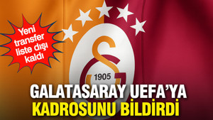 Galatasaray UEFA'ya güncellenen Şampiyonlar Ligi kadrosunu bildirdi