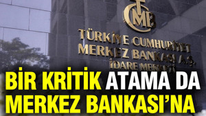 Bir kritik atama da Merkez Bankası'na