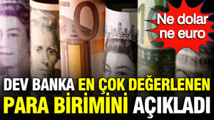 Dev yatırım bankası en çok değerlenen para birimini açıkladı: Dolar ve Euro'yu solladı