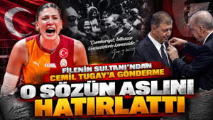 Milli voleybolcu İlkin Aydın'dan Cemil Tugay'a Atatürk göndermesi