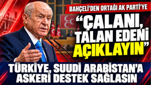 Bahçeli'den ortağı AK Parti'ye fon çağrısı: "Devlet kurumları çalanı, talan edeni kamuoyuna açıklama