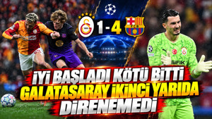Galatasaray Barcelona'ya direnemedi: Öne geçtiği maçta ikinci yarıda dağıldı