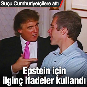 Trump suçu Cumhuriyetçilere attı: Epstein için ilginç ifadeler kullandı