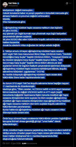 &Ouml;calan serbest mi kalacak? MHP'li Fethi Yıldız'dan dikkat &ccedil;eken a&ccedil;ıklama - Resim : 2