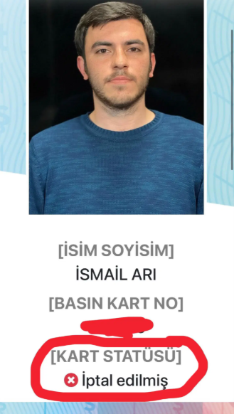 İsmail Arı'nın basın kartı iptal edildi, gerekçesi şaşırttı - Resim : 1