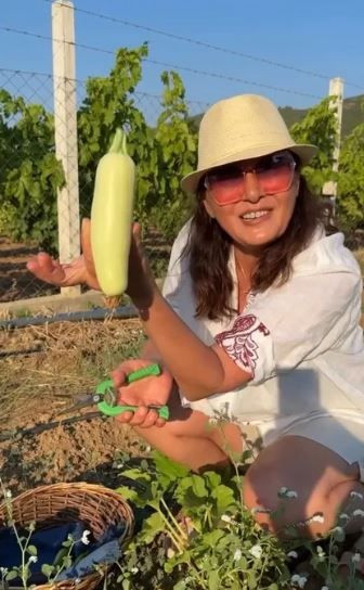 Nurgül Yeşilçay’dan avokado trendine patlıcanlı kabaklı gönderme - Resim: 5