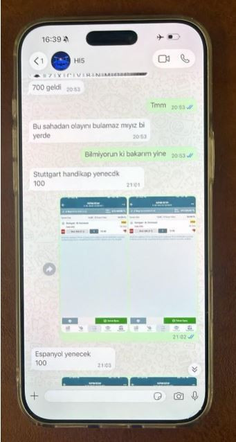 Haluk Levent ve yardımcısının bahis mesajları ortaya çıktı: Stuttgart handicap Gaziantep yenecek - Resim : 5