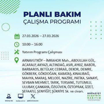 BEDAŞ duyurdu: İstanbul'da hangi ilçelerde elektrik kesintisi olacak? - Resim: 2